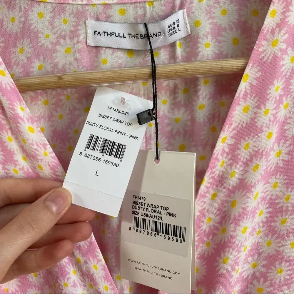NWT Faithfull The Brand‎ Floral Bisset Wrap Top